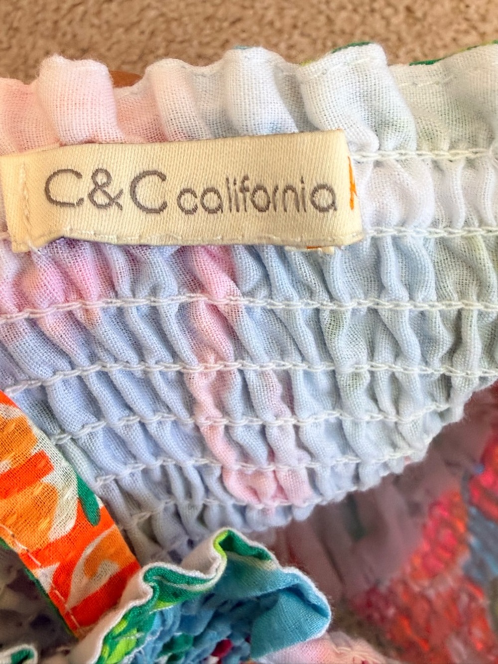 C&C California Girls Tropical Fruit Print Dress 3T Cotton Sundress NWOT - Picture 5 of 12